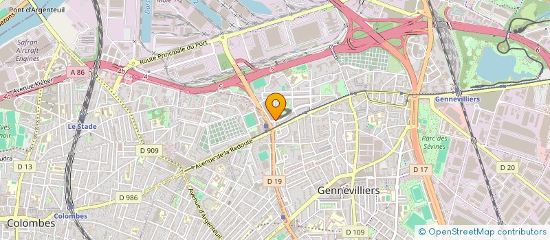 localisation de l'entreprise MONSIEUR OLIVIER GERARD  GENNEVILLIERS