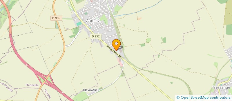 localisation de l'entreprise MONSIEUR OLIVIER GERARD  AUMETZ