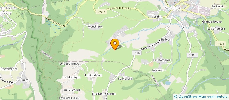 localisation de l'entreprise MONSIEUR OLIVIER GEREZ  NOVALAISE