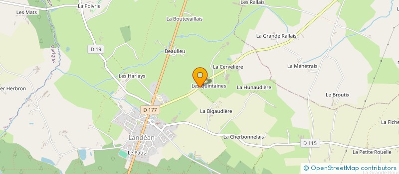 localisation de l'entreprise MONSIEUR OLIVIER GERMERIE  LANDEAN