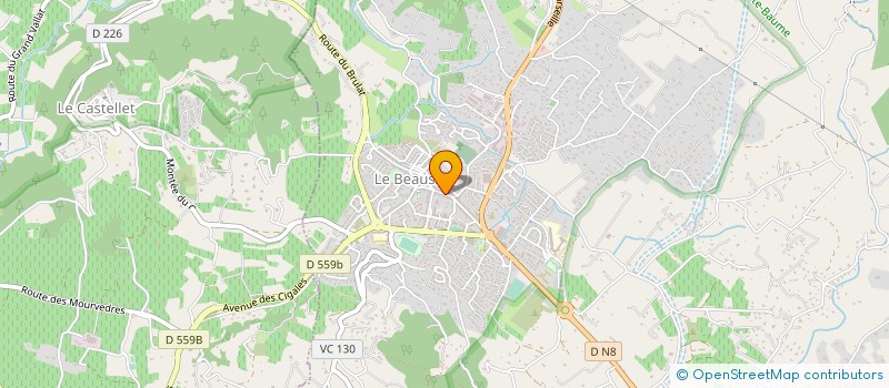localisation de l'entreprise MONSIEUR OLIVIER GERVAIS à LE BEAUSSET