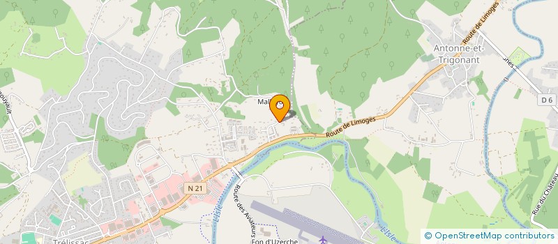 localisation de l'entreprise MONSIEUR OLIVIER GETIAUX  TRELISSAC