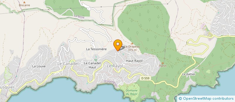 localisation de l'entreprise MONSIEUR OLIVIER GHIBAUDO à RAYOL-CANADEL-SUR-MER