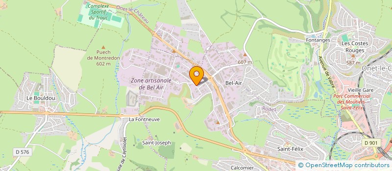 localisation de l'entreprise MONSIEUR OLIVIER GIBERGUES à RODEZ