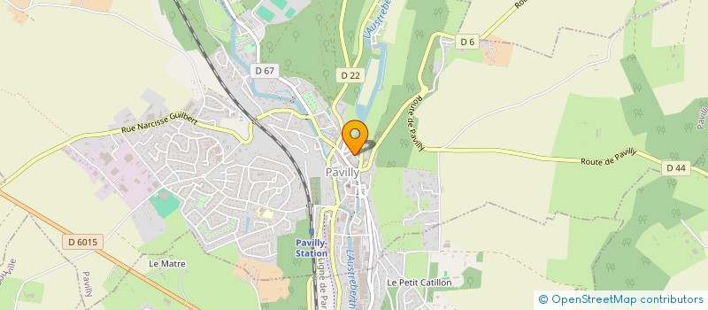 localisation de l'entreprise MONSIEUR OLIVIER GIBON  PAVILLY