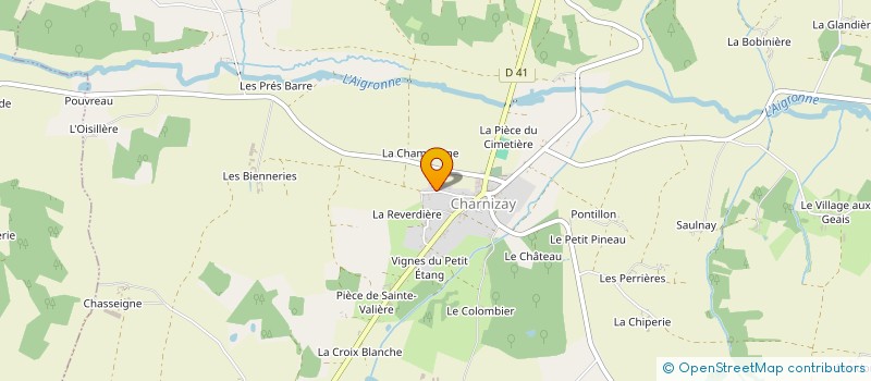 localisation de l'entreprise MONSIEUR OLIVIER GIHAUT à CHARNIZAY