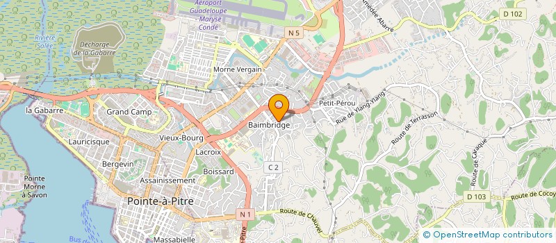 localisation de l'entreprise MONSIEUR OLIVIER GILLES  LES ABYMES