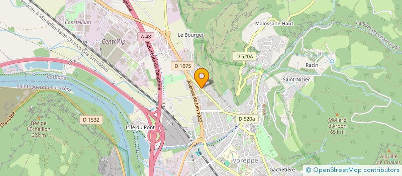 localisation de l'entreprise MONSIEUR OLIVIER GIMENEZ  VOREPPE