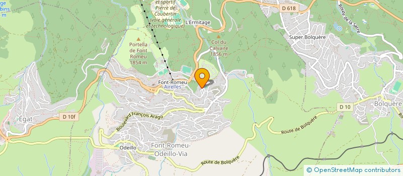 localisation de l'entreprise MONSIEUR OLIVIER GINOVART  FONT-ROMEU-ODEILLO-VIA