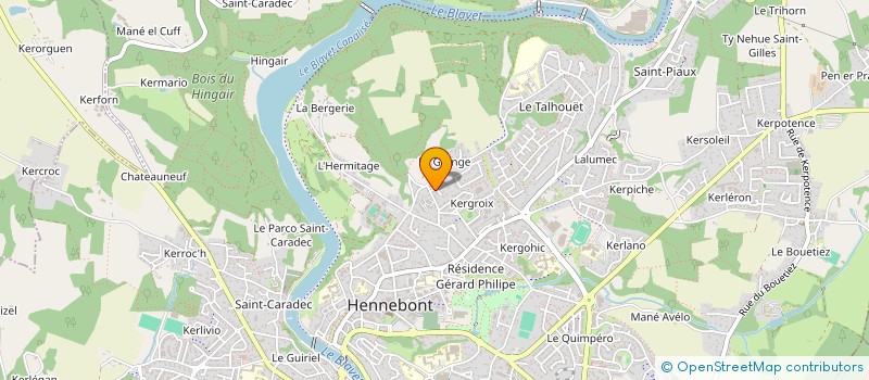 localisation de l'entreprise MONSIEUR OLIVIER GIORGETTI  HENNEBONT