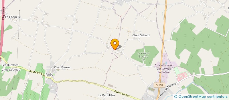 localisation de l'entreprise MONSIEUR OLIVIER GIRAUD  SAINT-GENIS-DE-SAINTONGE