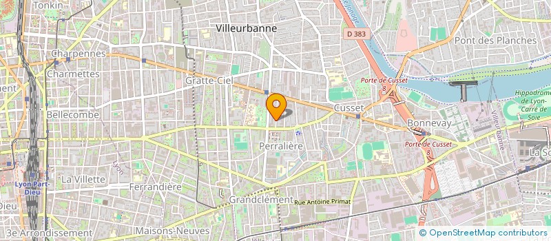 localisation de l'entreprise MONSIEUR OLIVIER GIRAUDON  VILLEURBANNE