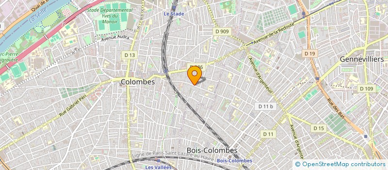 localisation de l'entreprise MONSIEUR OLIVIER GISLOT à COLOMBES