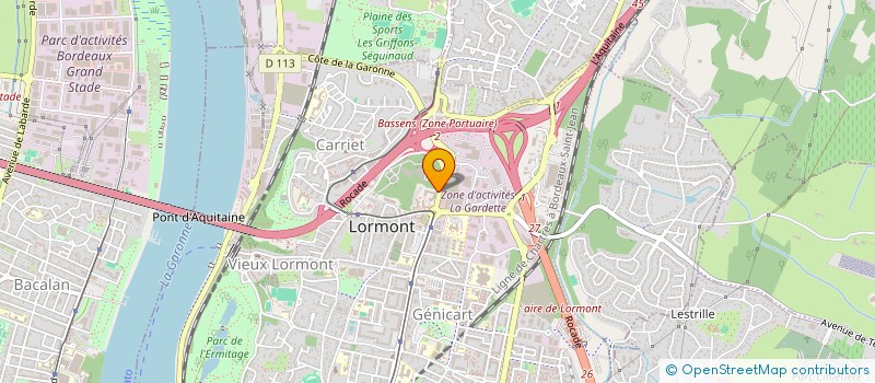 localisation de l'entreprise MONSIEUR OLIVIER GLAIZE  LORMONT