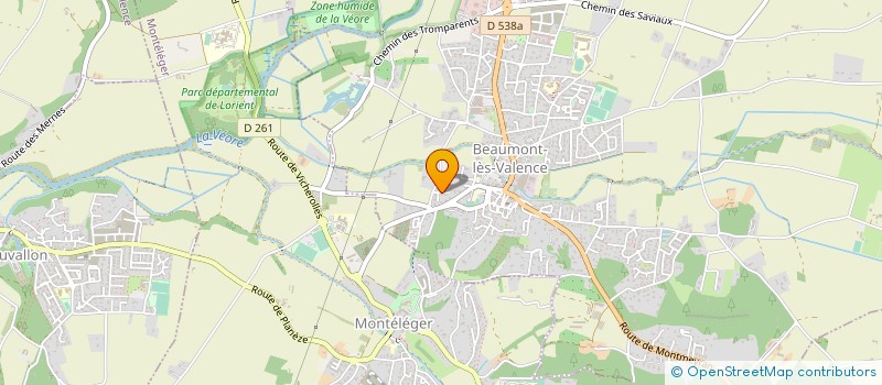 localisation de l'entreprise MONSIEUR OLIVIER GLATZ  BEAUMONT-LES-VALENCE