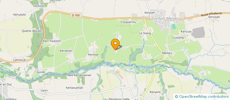 localisation de l'entreprise MONSIEUR OLIVIER GLOAGUEN  CONFORT-MEILARS