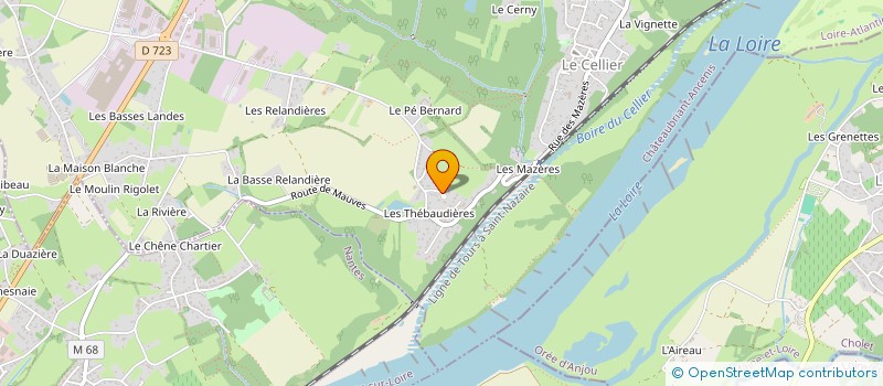 localisation de l'entreprise MONSIEUR OLIVIER GLOMBARD  LE CELLIER