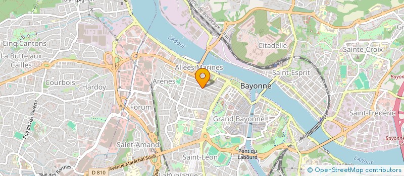 localisation de l'entreprise MONSIEUR OLIVIER GOBRECHT à BAYONNE