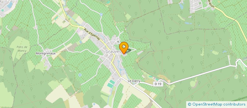 localisation de l'entreprise MONSIEUR OLIVIER GODARD  GRAUVES