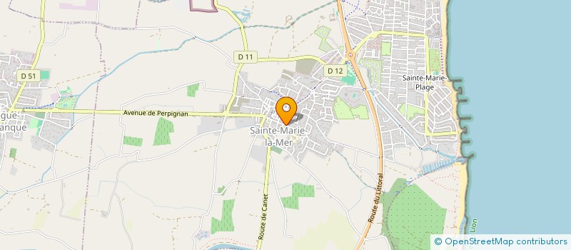 localisation de l'entreprise MONSIEUR OLIVIER GODEST  SAINTE-MARIE-LA-MER