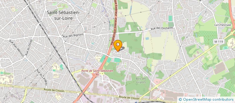 localisation de l'entreprise MONSIEUR OLIVIER GODET  SAINT-SEBASTIEN-SUR-LOIRE