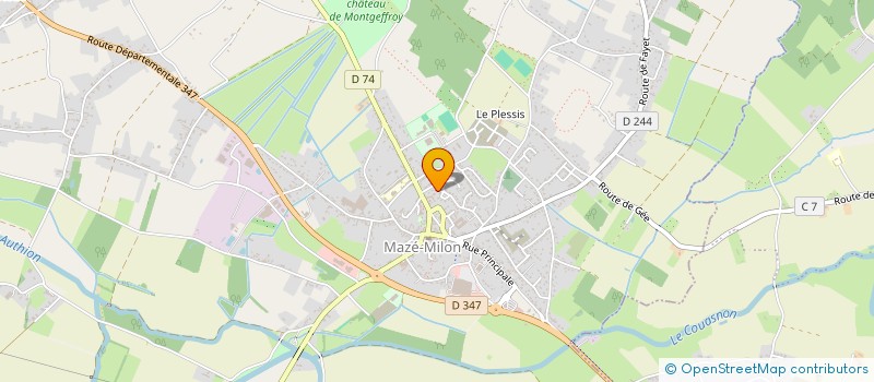 localisation de l'entreprise MONSIEUR OLIVIER GOISLARD  MAZE-MILON