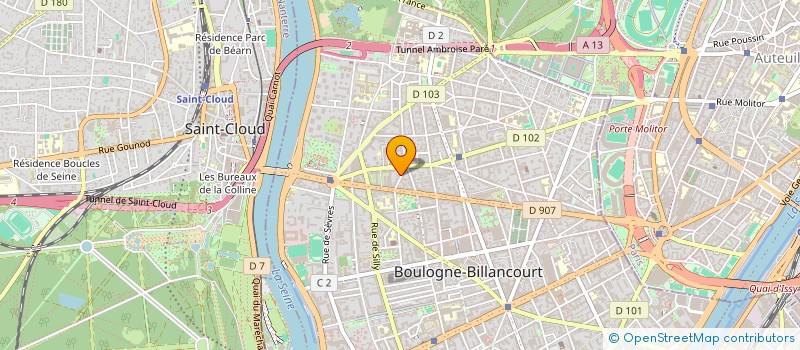 localisation de l'entreprise MONSIEUR OLIVIER GOLDET à BOULOGNE-BILLANCOURT