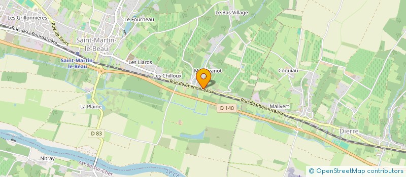 localisation de l'entreprise MONSIEUR OLIVIER GONCELIN  SAINT-MARTIN-LE-BEAU