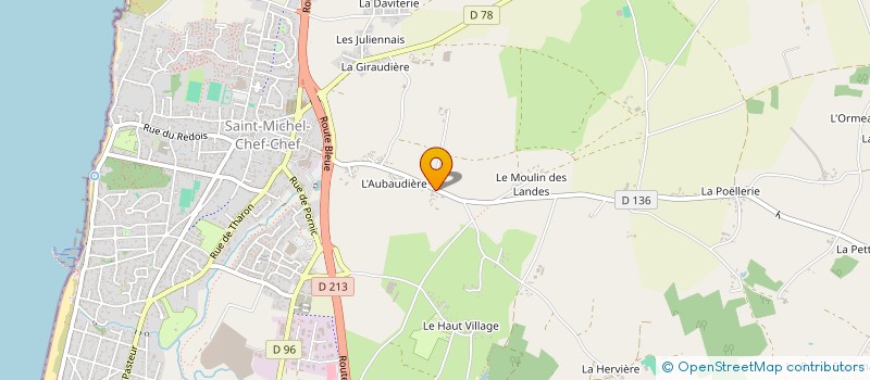 localisation de l'entreprise MONSIEUR OLIVIER GOUBARD  SAINT-MICHEL-CHEF-CHEF