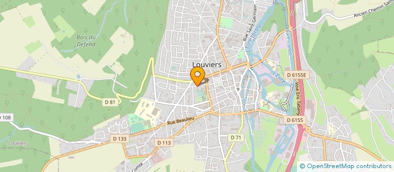 localisation de l'entreprise MONSIEUR OLIVIER GOUJON à LOUVIERS