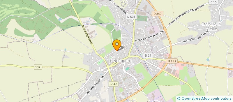 localisation de l'entreprise MONSIEUR OLIVIER GOULE  LE NEUBOURG