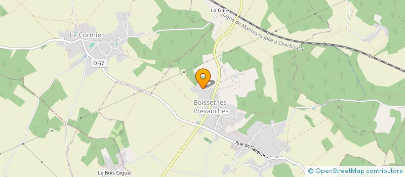 localisation de l'entreprise MONSIEUR OLIVIER GOULET  BOISSET-LES-PREVANCHES