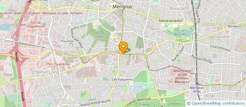 localisation de l'entreprise MONSIEUR OLIVIER GOURIOU  MERIGNAC