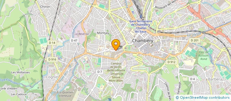 localisation de l'entreprise MONSIEUR OLIVIER GOURMELEN  CHAMBERY