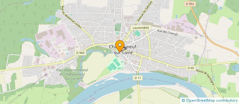localisation de l'entreprise MONSIEUR OLIVIER GOUSSARD à CHATEAUNEUF-SUR-LOIRE