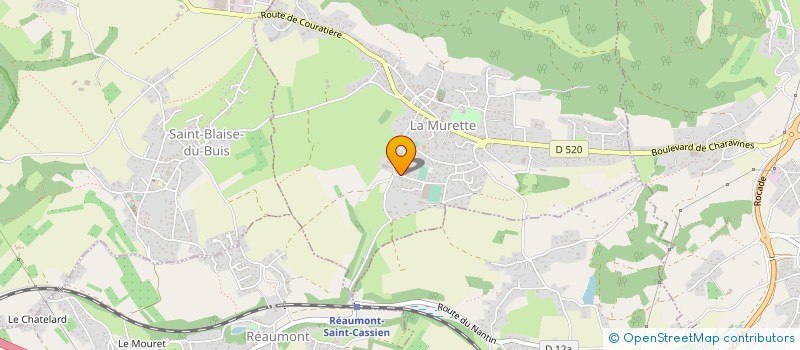 localisation de l'entreprise MONSIEUR OLIVIER GOUVERNEYRE  LA MURETTE