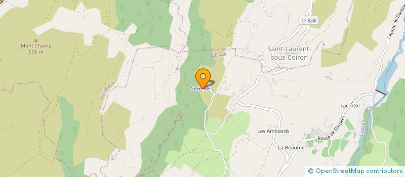 localisation de l'entreprise MONSIEUR OLIVIER GOVIN  LUSSAS