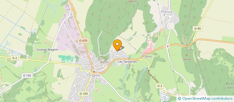 localisation de l'entreprise MONSIEUR OLIVIER GOYDADIN  ORGELET
