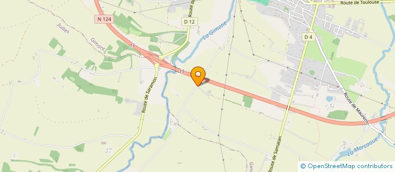 localisation de l'entreprise MONSIEUR OLIVIER GOZZETTI  GIMONT