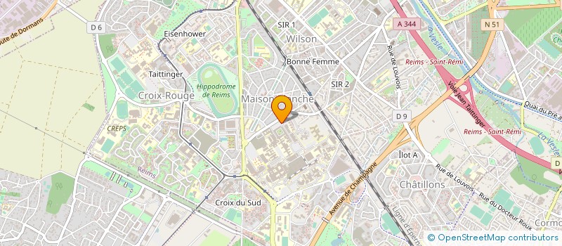 localisation de l'entreprise MONSIEUR OLIVIER GRAESSLIN  REIMS