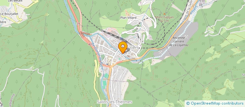 localisation de l'entreprise MONSIEUR OLIVIER GRAND à MOUTIERS