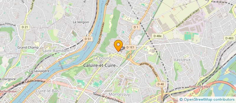 localisation de l'entreprise MONSIEUR OLIVIER GRANGER  CALUIRE-ET-CUIRE