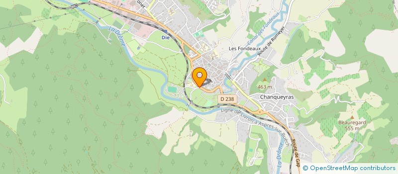 localisation de l'entreprise MONSIEUR OLIVIER GRANGERON  DIE