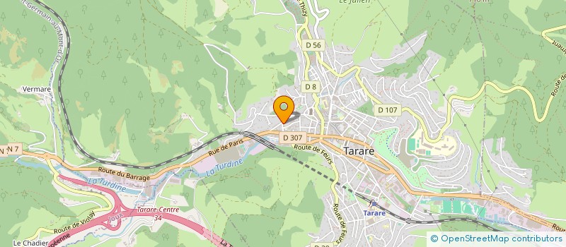 localisation de l'entreprise MONSIEUR OLIVIER GRANJARD  TARARE