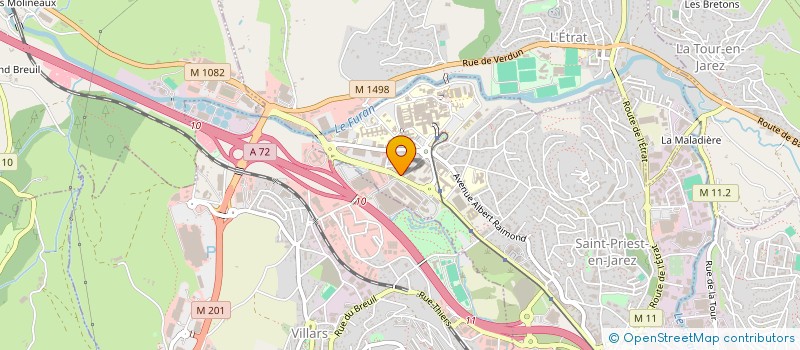 localisation de l'entreprise MONSIEUR OLIVIER GRANJON  SAINT-PRIEST-EN-JAREZ