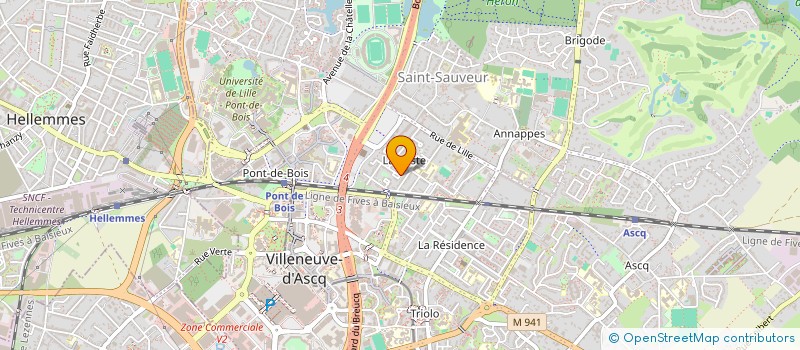 localisation de l'entreprise MONSIEUR OLIVIER GRARE  VILLENEUVE-D'ASCQ