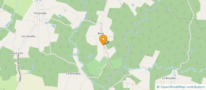 localisation de l'entreprise MONSIEUR OLIVIER GRAS  LE PIZOU