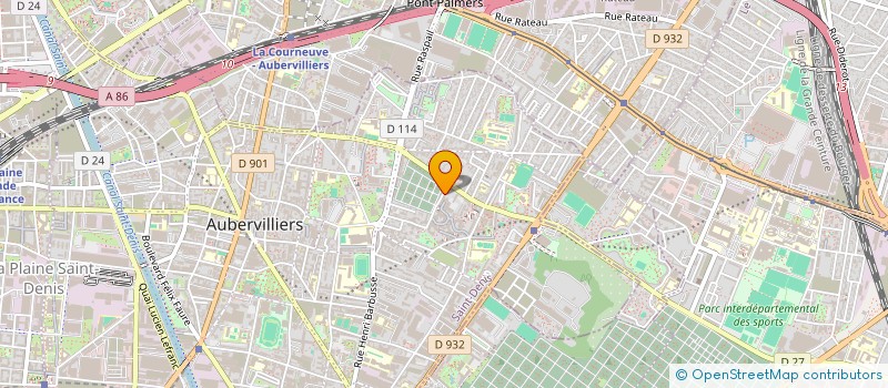 localisation de l'entreprise MONSIEUR OLIVIER GRAS  AUBERVILLIERS