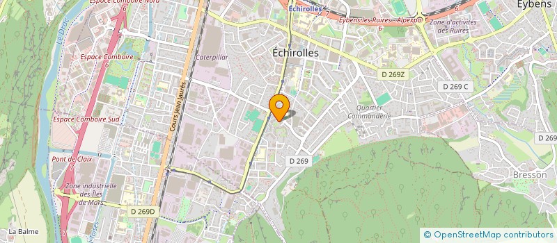 localisation de l'entreprise MONSIEUR OLIVIER GRAS à ECHIROLLES