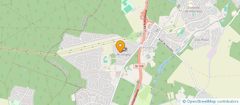 localisation de l'entreprise MONSIEUR OLIVIER GRELET  LESIGNY